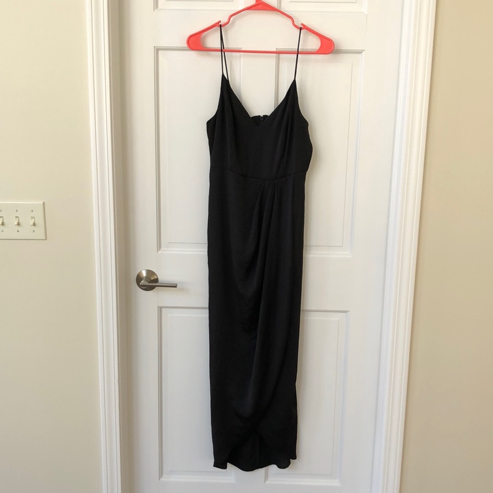 Express black midi dress